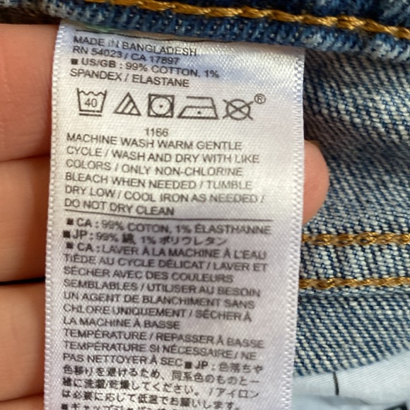 Banana Republic Cuff The Beau Jean Medium Wash Ankle length size 28/6 O73 - Picture 7 of 9